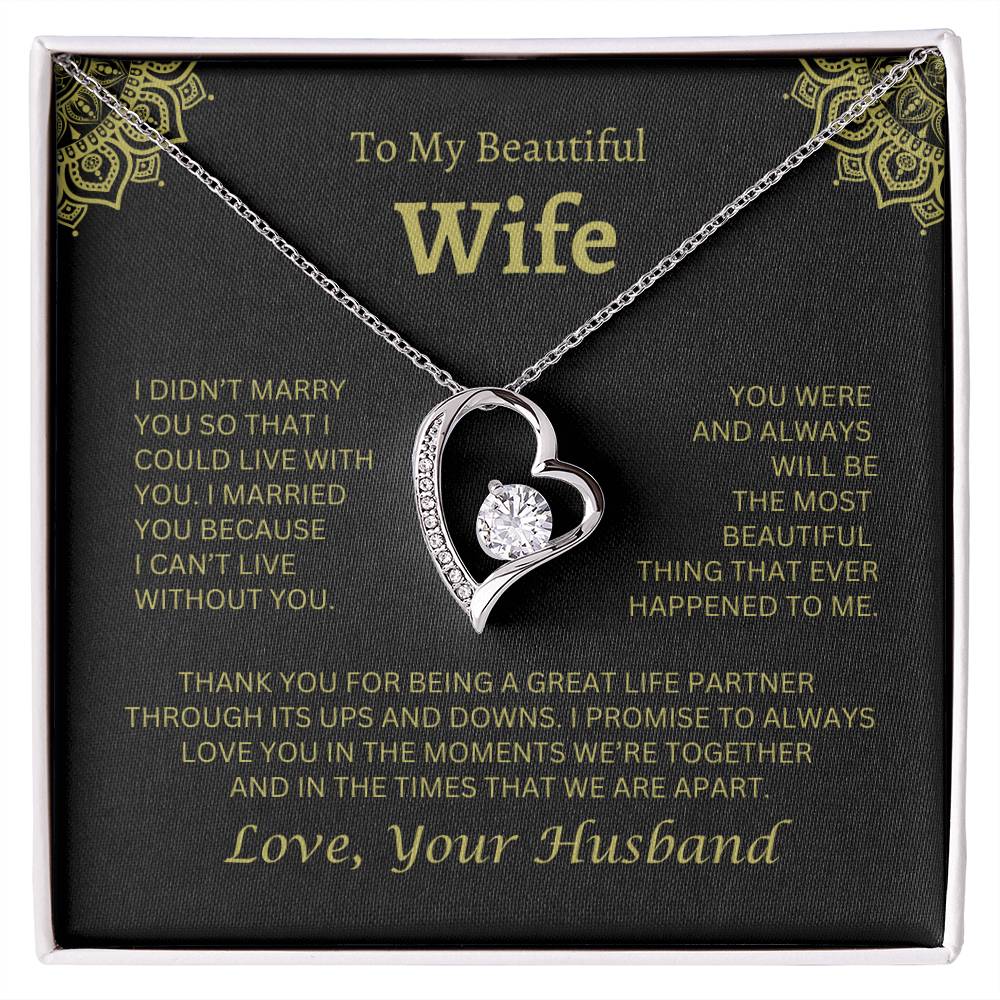 My Wife Forever Love Necklace