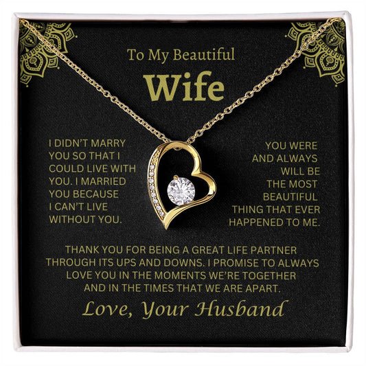 My Wife Forever Love Necklace